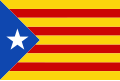 Estelada der Katalanischen Nationalisten (Estelada Blava)