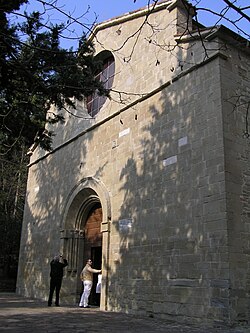 Façade of the abbey of Sant'Ellero.