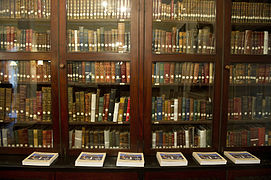 Part of the book collection at the library