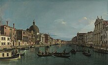 The Grand Canal with San Simeone Piccolo, 1740