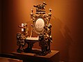 Royal throne of King John VI of Portugal, at the National Historical Museum of Brazil