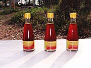 Madhura sweet sorghum syrup sold in India