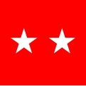 Flagge eines Generalmajors