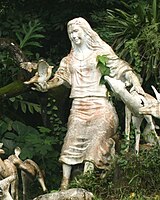 Sculpture depicting Makiling, the protector-goddess of Mount Makiling