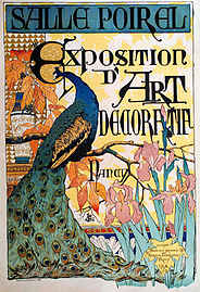 Poster by Camille Martin for L'Exposition d'art décoratif at the Galeries Poirel in Nancy (1894)