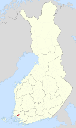 Location of Nousiainen in Finland