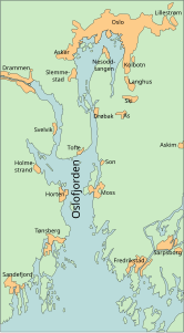 Karte des Oslofjords