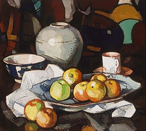 Samuel Peploe Still life – Apples and Jar, c. 1912
