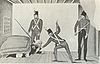 A contemporary propaganda cartoon of Bligh's arrest
