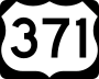 U.S. Highway 371 marker