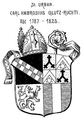 Wappen des Karl Ambros Glutz-Ruchti (Feld 2 das Wappen der Glutz-Ruchti)