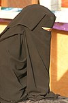 A woman wearing a niqab in Saudi Arabia, 2006