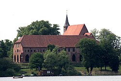 Monastery seen from the Schaalsee
