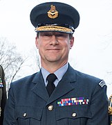 The cap badge of a senior RAF officer.