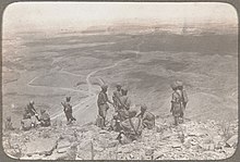 B&W soldiers on a mountain