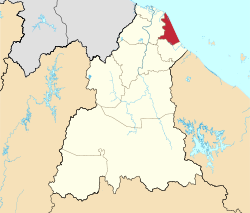 Location of Bachok District in Kelantan