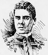 Davis in 1898 as commander of Washington, DC High School Cadet Company B