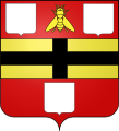 Coat of arms of the Caluwaerts family, granted on 2 September 2003.[8]