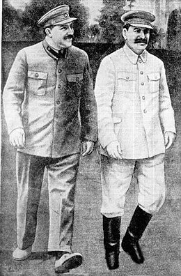 Stalin with Kaganovich during the Holodomor