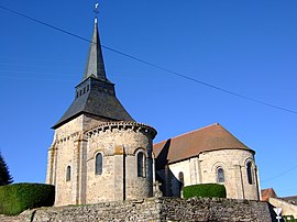 The church in Boussac-Bourg