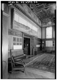 View of the Veterans Room's western wall