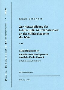 Festschrift, Siegfried Schönherr, zum 70., DSS-AP, H. 72, 2004, Umschlagtitel.