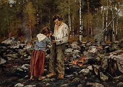 Matti Burning the Brushwood, 1893
