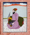 Guru Tegh Bahadur, Pahari painting. Gouache on paper.