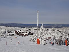 The ski resort Hovfjället.