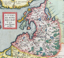 Livonia, as shown in the map of 1573 of Joann Portantius