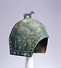 Ancient Chinese helmet from the Zhou dynasty
