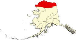 Location in North Slope Borough, Alaska