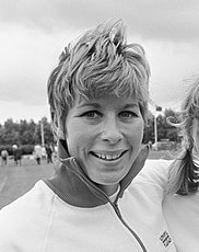 Die Olympiasiegerin von 1964 Mary Rand wurde Elfte in diesem Finale