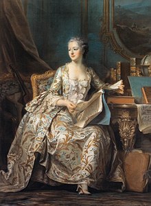 Madame de Pompadour by Maurice Quentin de La Tour (1755)
