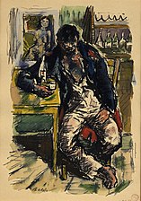 Man sitting in a bar (before 1922)