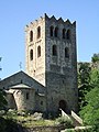 Turm und Apsis von Saint-Martin-du-Canigou, Roussillon (um 1010)