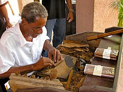 Cigar production in Santiago de Cuba.