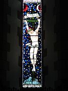 Crucifixion window in St James's Church, Staveley, Cumbria