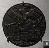 Death and the Cannon by Arnold Zadikow 1915, British Museum exhibition: "The other side of the medal: how Germany saw the First World War", 9 May – 23 November 2014