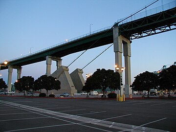 Vincent Thomas Bridge bridge suspension cable anchors