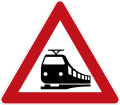 Seit 1992 ersetzt dieses Zei­chen in Deutsch­land die alte Ver­sion, die eine Dampf­lo­ko­mo­tive dar­stellte