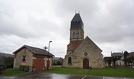 The church in Le Breuil