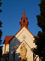 Church of the Assumption and John Paul II statue