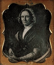 Abigail Fillmore sits for a portrait