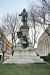 The statue of Albert Pike