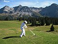 Hochalpiner Golfplatz auf Maran