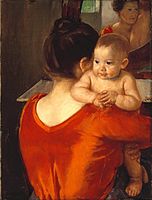 Woman in a Red Bodice and Her Child (c. 1896), Brooklyn Museum