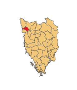 Location of Brtonigla municipality in Istria