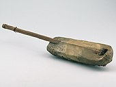 Africa, pre-1953, skin-topped lute, carved wooden bowl