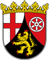 Coat of arms of Rhineland-Palatinate with a people's crown
